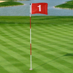 Golf Course Numbered Flags